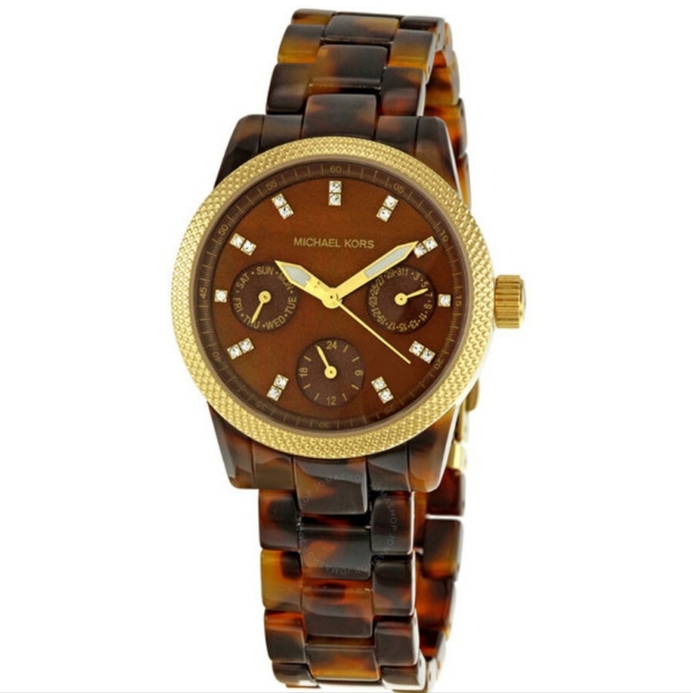 Michael Kors Mini Tortoise Acrylic Ladies Watch MK5399